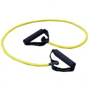 Elastique fitness tube Medium jaune-Leaderfit