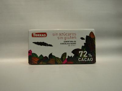 chocolat profesional TORRAS noir 72% - 1 kg 